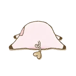 🐖 ed98bfb2 猪, 动物, 卡通, 可爱, 粉色, 尾巴 telegram sticker