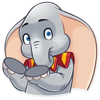 💁‍♂️ 317edbf4 Dumbo 象, かわいい, 漫画, ダンボ, ディズニー telegram sticker