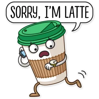 Donut and Coffee telegram stickers