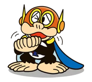 🙇 58de3e33 Perman Perman, anime, manga, cartoon, superhero, funny telegram sticker