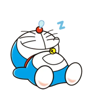 😴 9193dda6 Doraemon Z doraemon, cartoon, anime, sleeping, cute, robot telegram sticker
