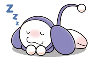 😴 a56fc6d0 ZZZ sleep, sleeping, cute, cartoon, tired telegram sticker