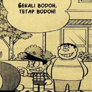 😆 347e27d5 SEKALI BODOH, TETAP BODOH! cartone animato, fumetto, personaggio, malese, illustrazione telegram sticker
