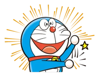 😲 39ae023a Doraemon Doraemon, cartone animato, anime, gatto robot, carino, allegro telegram sticker
