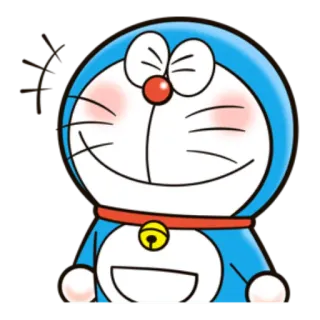 ☺️ 81bad4b5 Doraemon 辛子 doraemon, anime, manga, cartone animato, gatto, robot, felice, carino telegram sticker