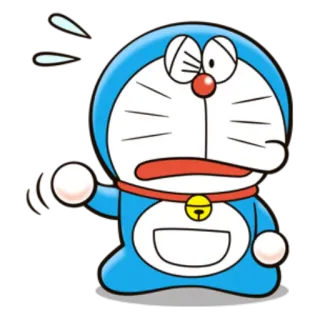 Doraemon's Many Emotions @stickerscar whatsapp stickers