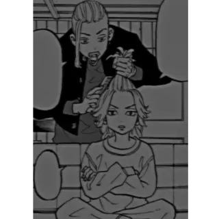 🙄 7b27bfcb anime, manga, haircut, hairstyle telegram sticker