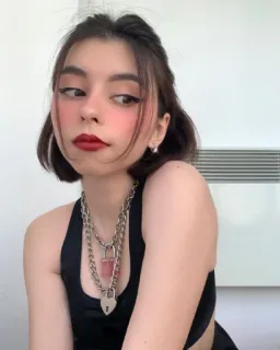 😉 922b1806 woman, portrait, necklace, fashion, beauty, person, female telegram sticker