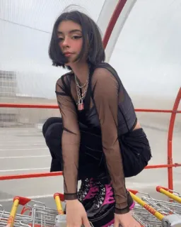 🙃 9b4c45dc woman, fashion, style, pose, young adult, shopping carts telegram sticker