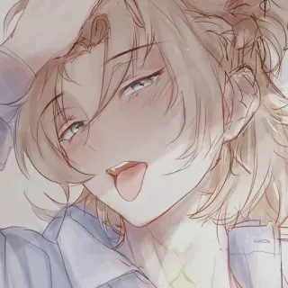 🥵 5e7f9f95 Albedo Genshin Impact 动漫, 粉丝作品, 角色, 电子游戏, 艺术 telegram sticker