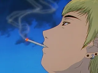 🙁 0292a637 Anime, Rokok, Merokok, Pria muda, Profil, Tembakau telegram sticker