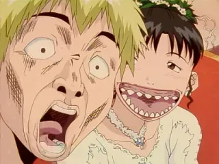 😱 74b3d031 Anime, Manga, Lucu, Pernikahan, Pengantin wanita, Pengantin pria, Berlebihan, Ekspresi wajah telegram sticker