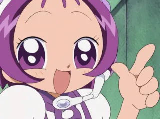 👆 e7616617 Anime, Dessin animé, Personnage, Mignon, Fille, Joyeux telegram sticker