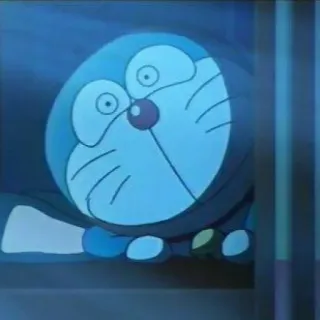 💖 1c64c727 Doraemon Anime, Kot, Niebieski, Kreskówka, Robot, Doraemon telegram sticker