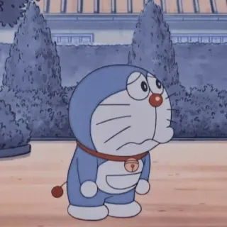 💖 4ccbcb25 Doraemon doraemon, kreskówka, anime, smutny, kot telegram sticker