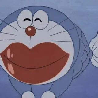 💖 5bec6a02 Doraemon Kreskówka, Anime, Doraemon, Robot kot, Kot, Śmieszne telegram sticker