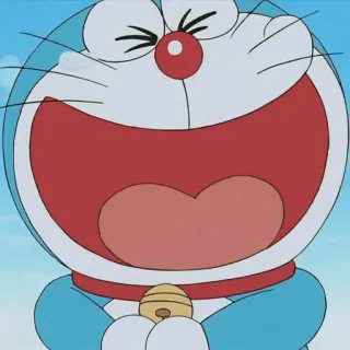 💖 d2ef5643 Doraemon Doraemon, Anime, Kot, Kreskówka, Robot, Dzwonek, Śmiech telegram sticker