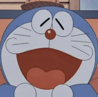 💖 d324ff4f Doraemon Anime, Kreskówka, Doraemon, Słodkie, Postać, Uśmiechnięty telegram sticker