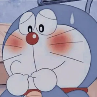 💖 e136a112 Doraemon Doraemon, Anime, Kreskówka, Kot, Robot, Manga telegram sticker