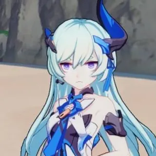 🤯 513419b1 Mobius Honkai Impact 3rd fille anime, personnage de jeu vidéo, Mobius, Honkai Impact 3rd whatsapp sticker
