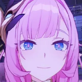 🥺 8a599b48 animé, cheveux roses, violet, personnage, dessin animé, mignon, portrait whatsapp sticker