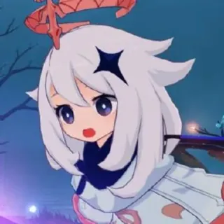 👹 e5a71684 Paimon Genshin Impact paimon, genshin impact, anime, jeu vidéo, mignon, personnage whatsapp sticker