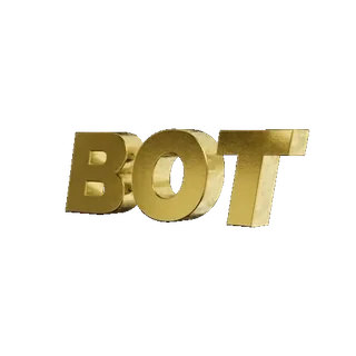 😦 2b8c4199 BOT Bot, Or, Texte, Numérique telegram sticker