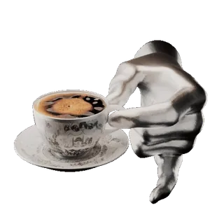 ☕️ a676d254 café, tasse, boisson, main, boisson, boisson chaude, expresso telegram sticker