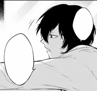 🥚 12cd0f7d Anime, Manga, Zwart haar, Man, Zijaanzicht telegram sticker