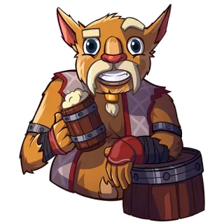 🍺 5960c39d Dibujos animados, Fantasía, Criatura, Cerveza, Ale, Bebida, Taberna telegram sticker