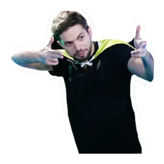 😬 8c32c422 personne, homme, pointer, doigts, geste whatsapp sticker