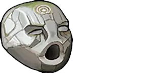 😨 d27c7df2 mask, stone, ancient, cracked, face telegram sticker