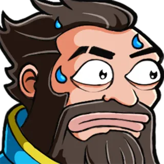 😰 1318b780 만화, 땀, 불안, 걱정, 표정, 얼굴 telegram sticker