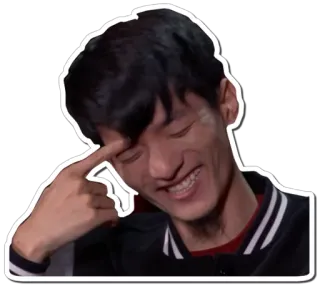 😹 62d35b48 думаю, жест, лицо, человек, улыбка telegram sticker