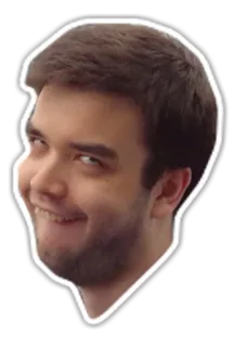 😬 82192192 человек, лицо, усмешка, мем, выражение, портрет telegram sticker