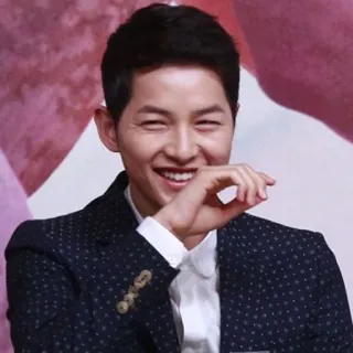 😂 3afdac1b Song Joong-ki 演员, 韩国, 名人, 男性, 微笑 telegram sticker