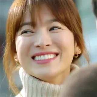 😁 7ec5ff44 女人, 微笑, 肖像, 韩国, 女演员 telegram sticker