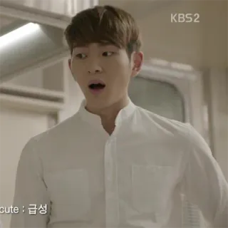 😮 7f7c6b9b cute : 급성 韩语, 可爱, 男性 telegram sticker