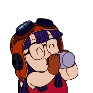 🍼 0a6aec12 Arale Norimaki Dr. Slump anime, Dr. Slump, Arale Norimaki, Cartoon telegram sticker