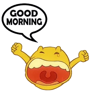 🛏 bc378c46 GOOD MORNING Guten Morgen, Gruß, süß, Cartoon, Morgen telegram sticker