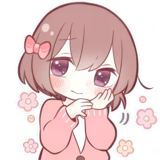 ☺️ dbc39d90 Anime, Fofo, Menina, Kawaii, Desenho animado telegram sticker