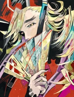 🦋 2d951e04 Doma Demon Slayer Anime, Demon, Fan, Miecz, Kimetsu no Yaiba whatsapp sticker