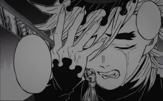 🦋 f90ed6d7 Douma Demon Slayer Manga, Anime, Demon, Płacz, Smutny whatsapp sticker