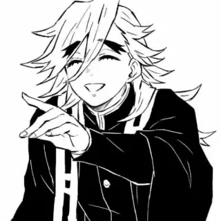 ⛓️ 40c9c44a Doma Demon Slayer Anime, Demon Slayer, Doma, Manga, Postać telegram sticker