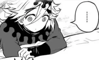 🤨 291dc527 Doma Demon Slayer demon, anime, manga, uitdrukking, schattig telegram sticker