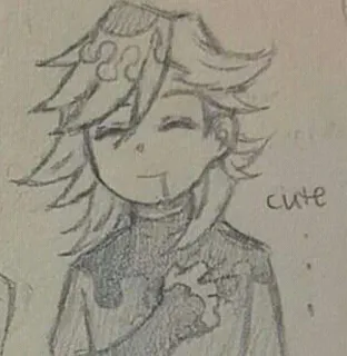 😍 62d3b1e9 Doma Demon Slayer cute Anime, Demon, Fanart, Tekening, Kunst telegram sticker