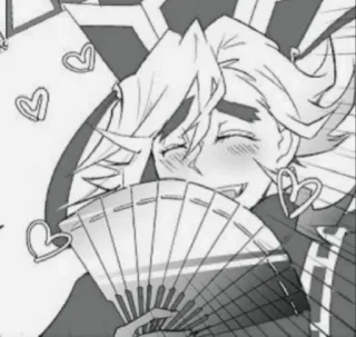 🥰 db270326 Anime, Fan, Harten, Vrolijk, Lachend telegram sticker