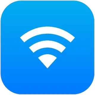 🔵 74fd44f3 wifi, signal, internet, connection, wireless telegram sticker