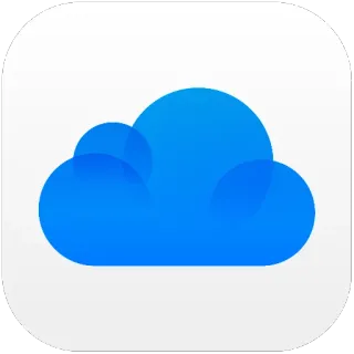 🔵 a16850fc iCloud, cloud, storage, apple, technology, data, backup telegram sticker