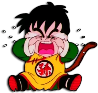 😭 4092a263 Gohan Dragon Ball Z anime, piangere, bambino, triste, Gohan, Dragon Ball Z telegram sticker